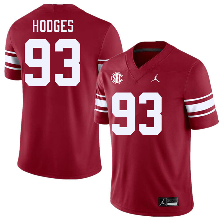 Men #93 Ace Hodges Oklahoma Sooners 2024 SEC Conference College Football Jerseys-Throwback